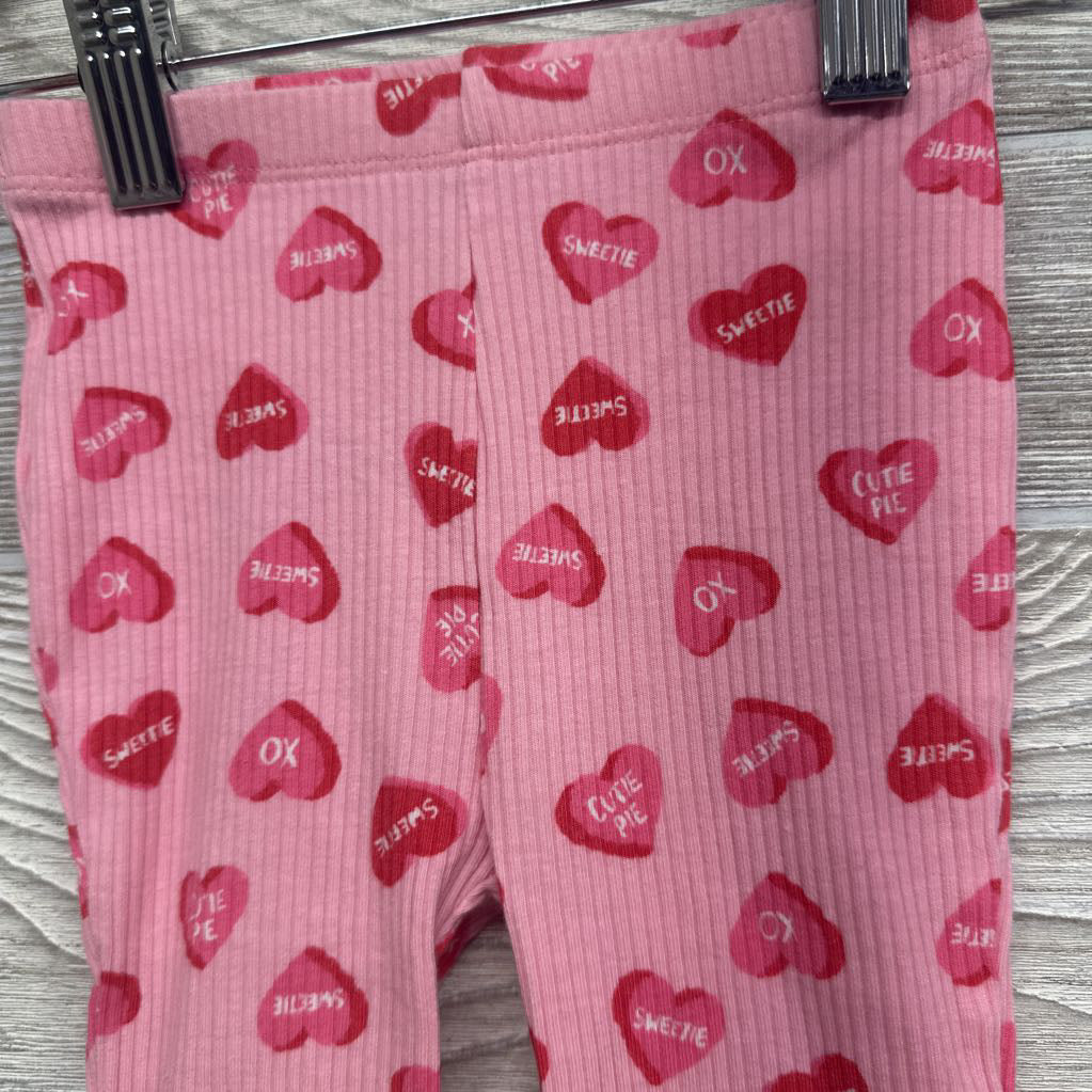 Ribbed Flare Pants Conversation Hearts 12-18M