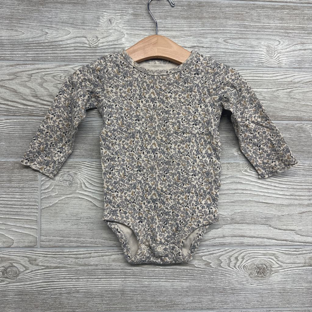 Knit Skirtall & LS Shirt Flowers Lettuce Trim 12M