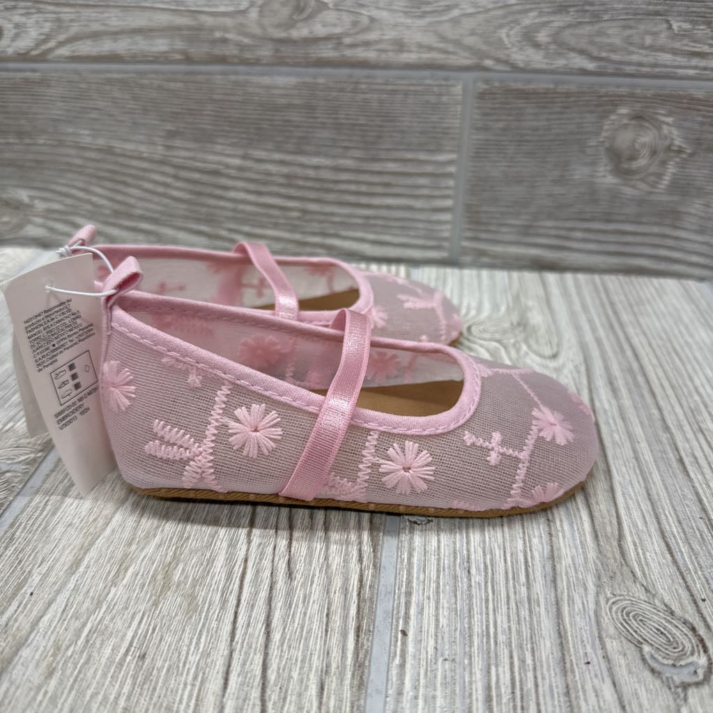 NEW Mary Jane Flats Flowers 5c