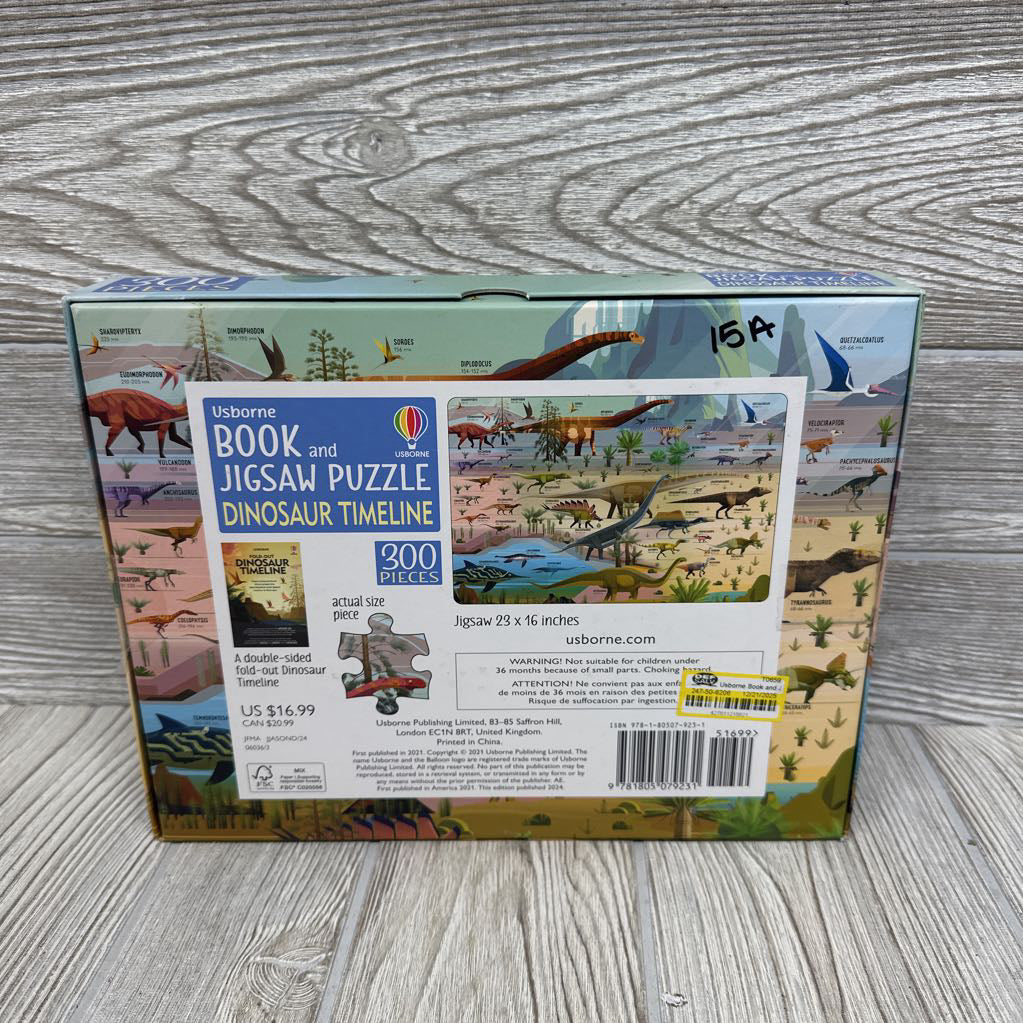 NEW Book & Jigsaw Puzzle Dinosaur Timeline