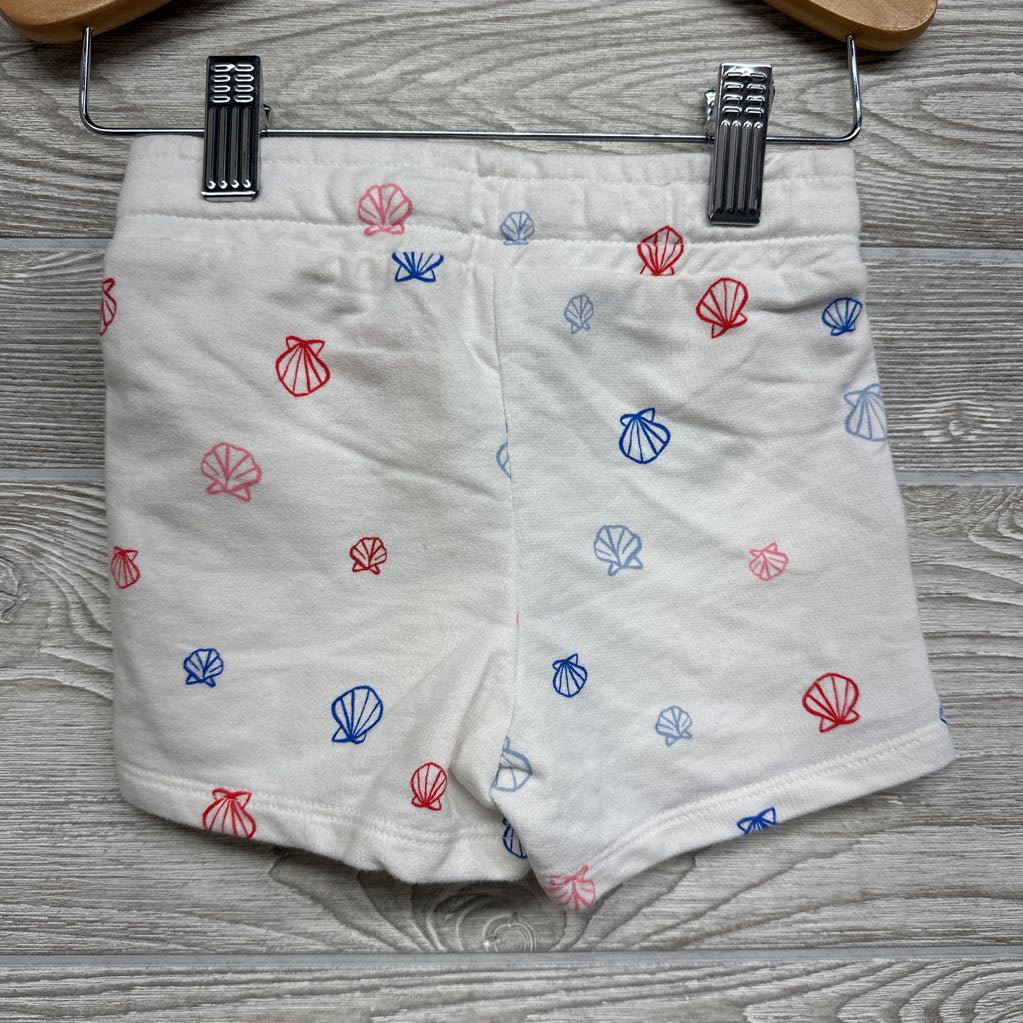French Terry Shorts Sea Shells 2t