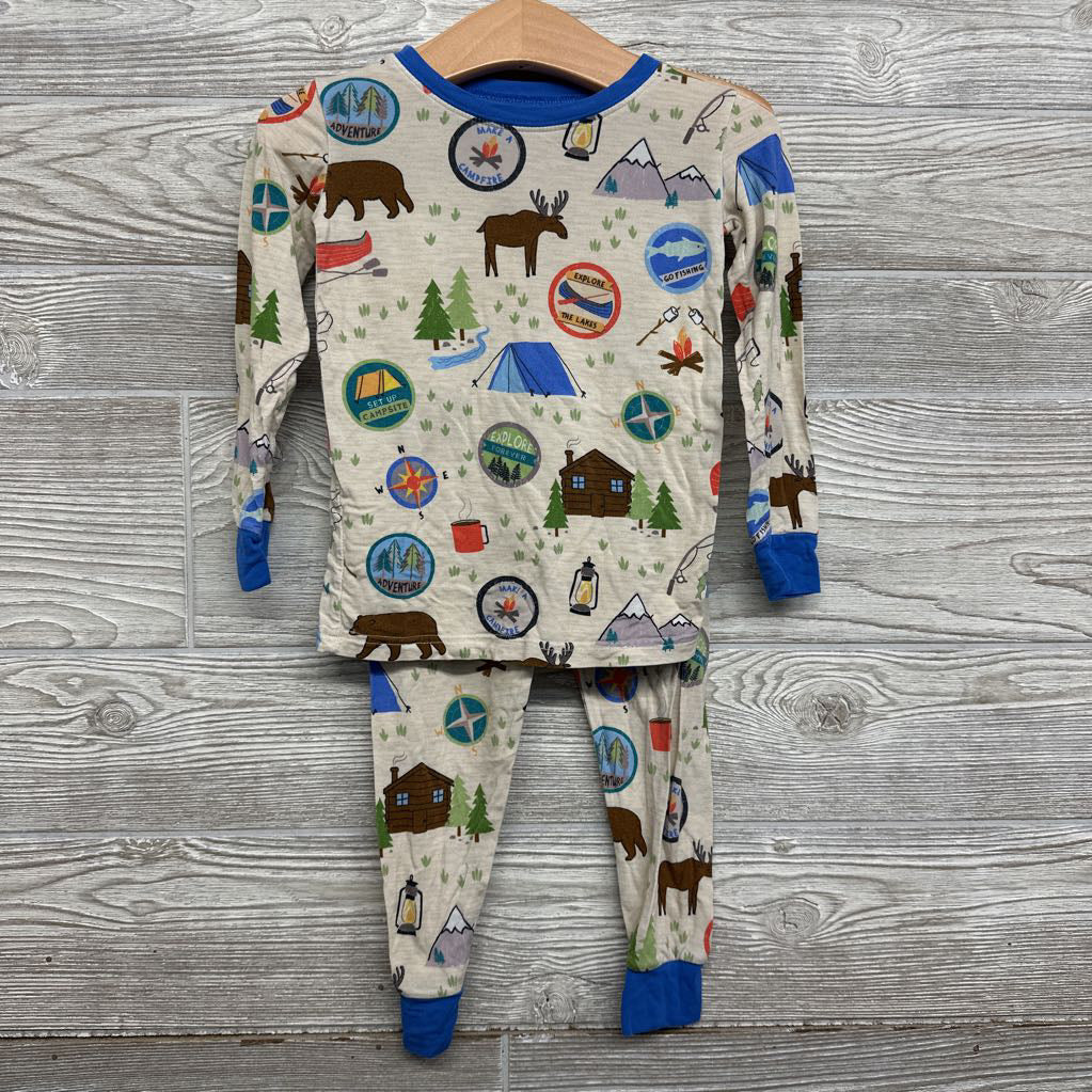 2 Pc Bamboo Pj Moose, Trees* 2t
