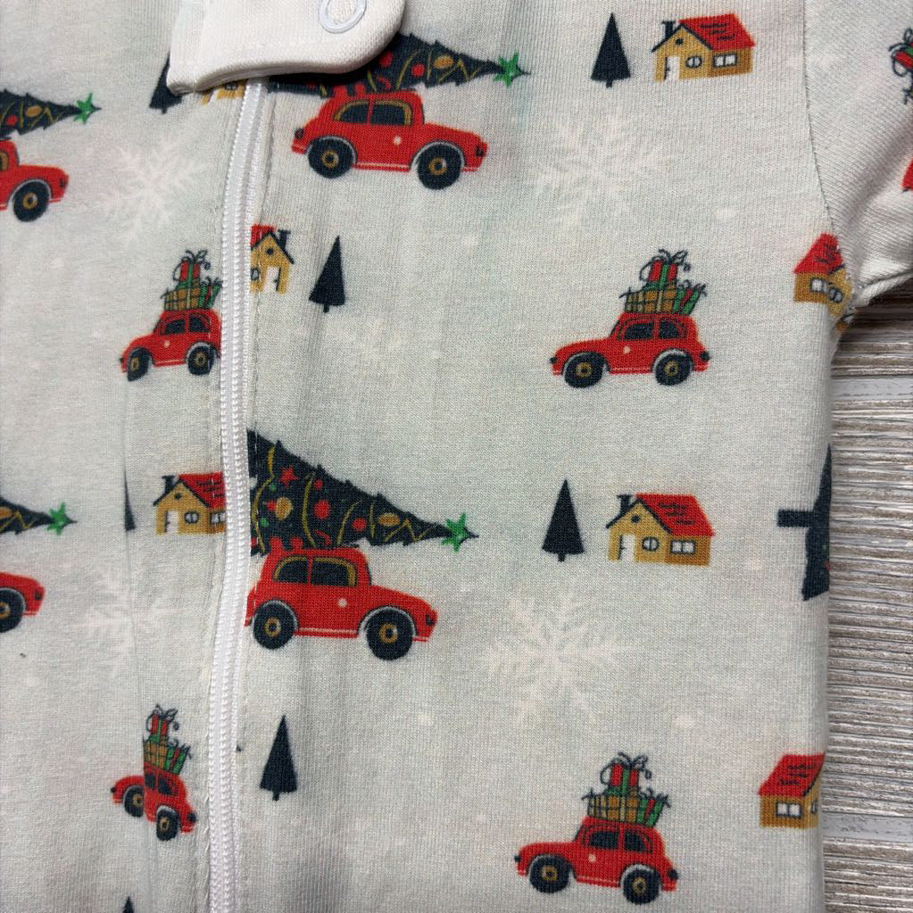 Organic Sleeper Red Car & Tree 12-18M