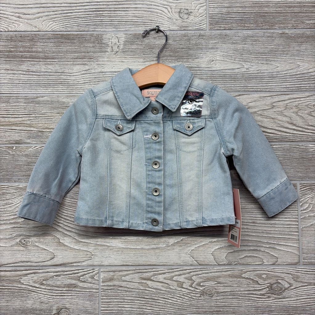 NEW Denim Jacket Back Flip Sequins 2t