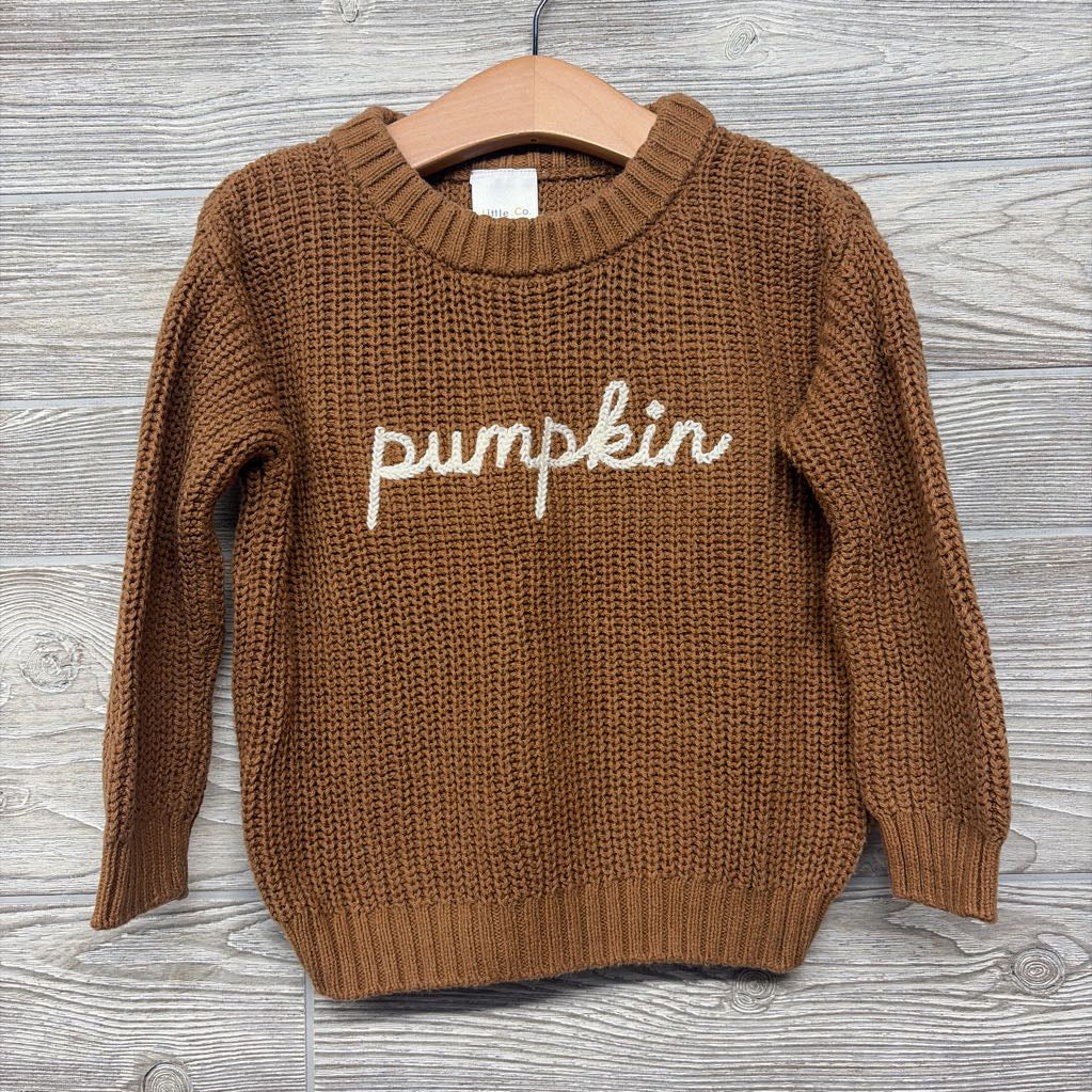 Chunky Knit Sweater Pumpkin 18M