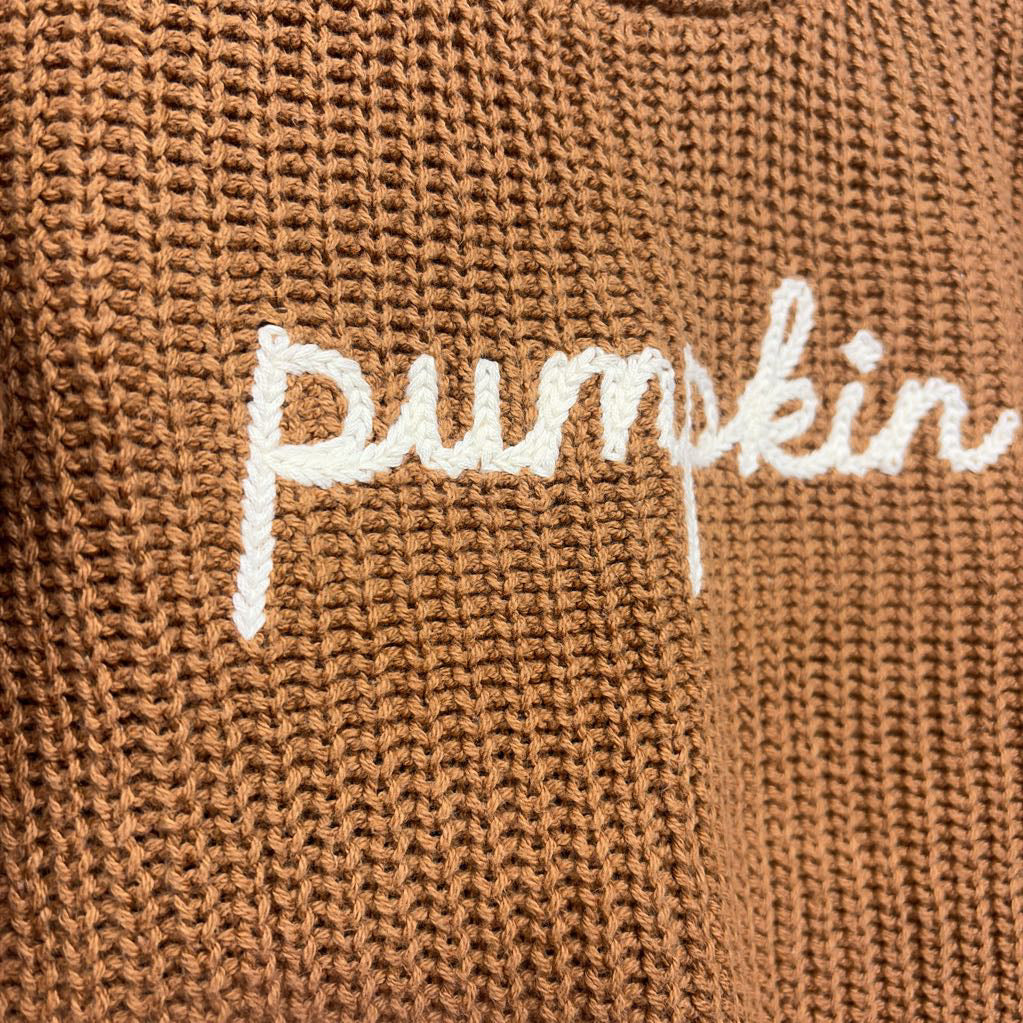 Chunky Knit Sweater Pumpkin 18M
