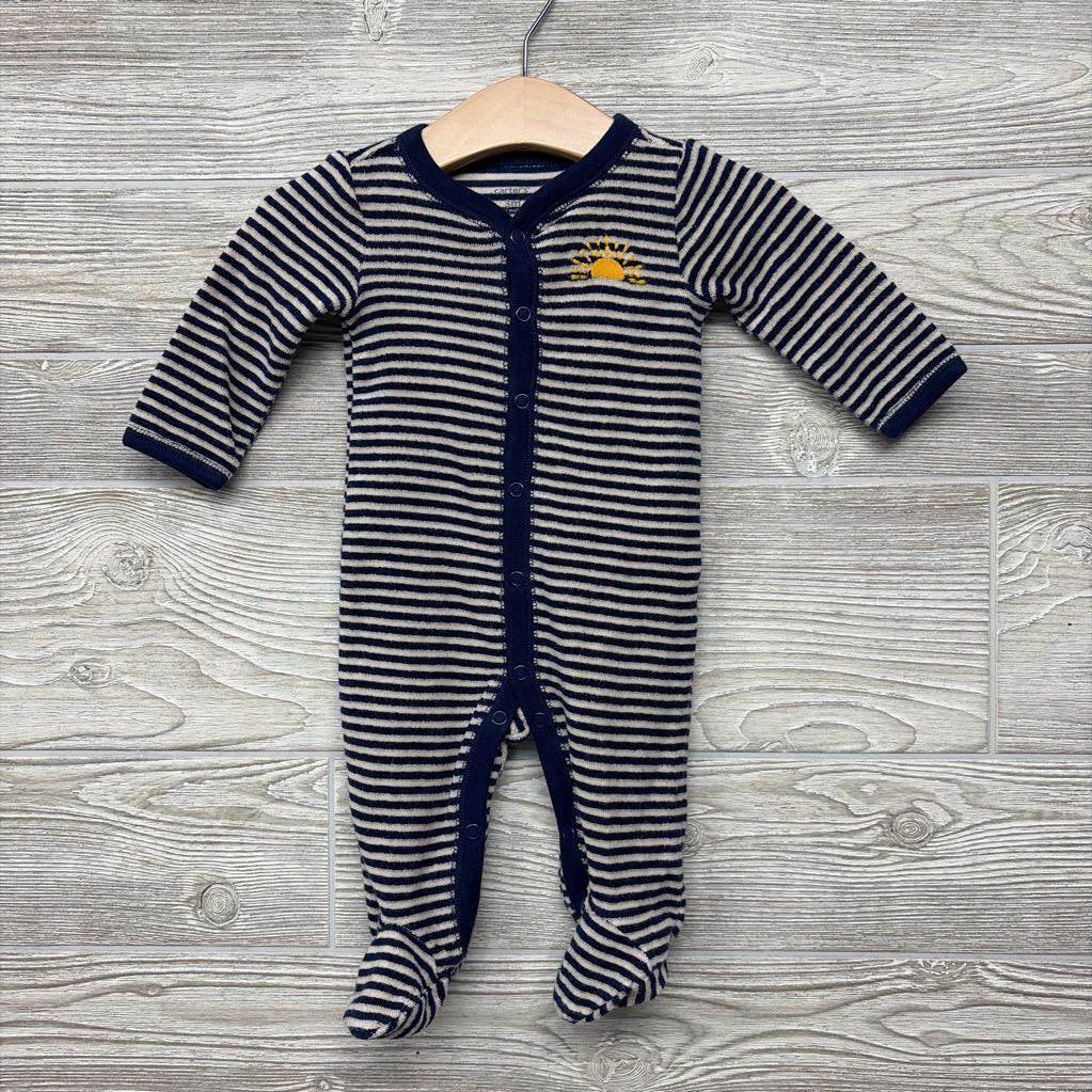 Terry Button Up Sleeper Sun 3M