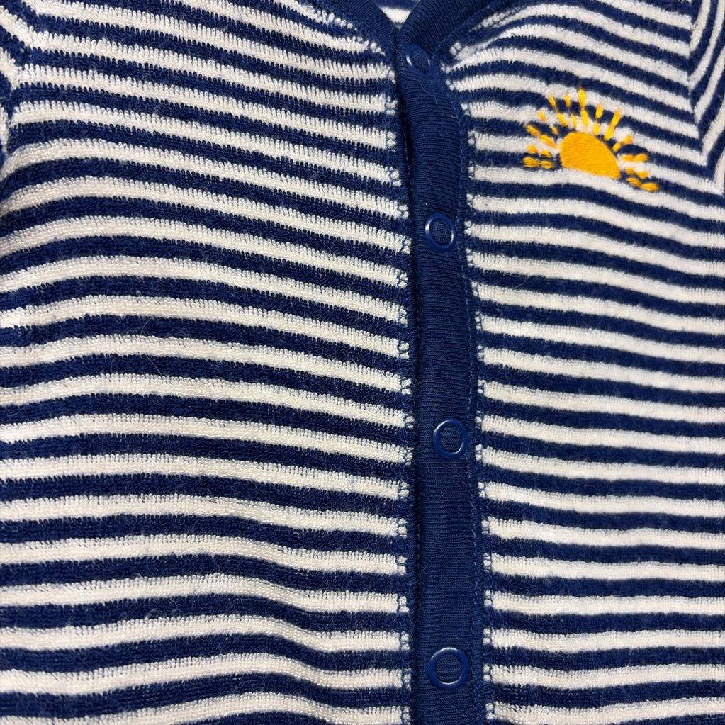 Terry Button Up Sleeper Sun 3M