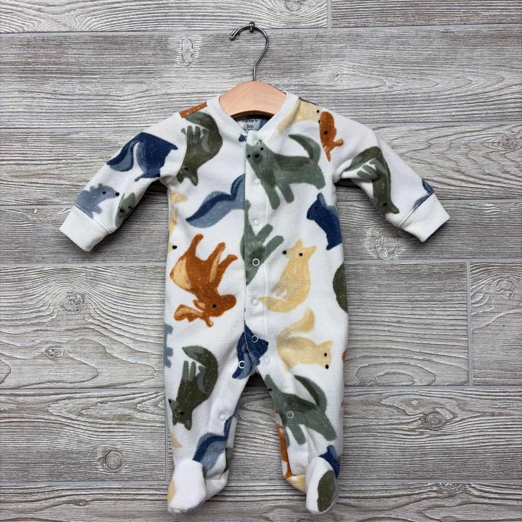 Button Up Blanket Sleeper Animals 3M