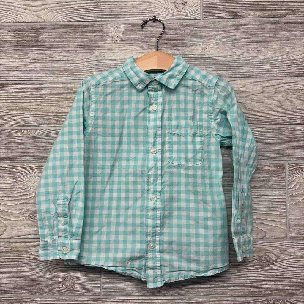 Gingham Button Up Shirt 4t