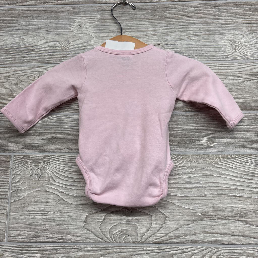 Organic Side Snap Bodysuit Heart 1-2M