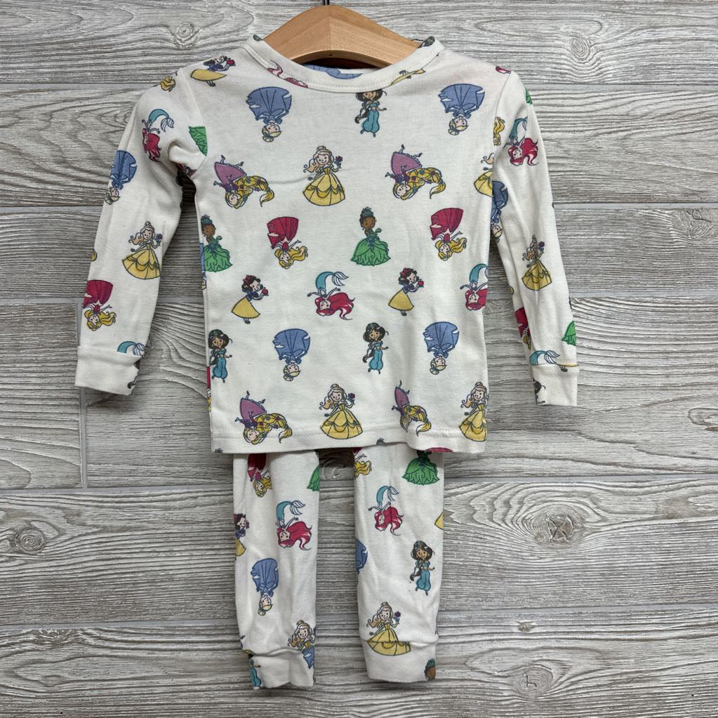 Organic 2 Pc Pj Princess's 18-24m
