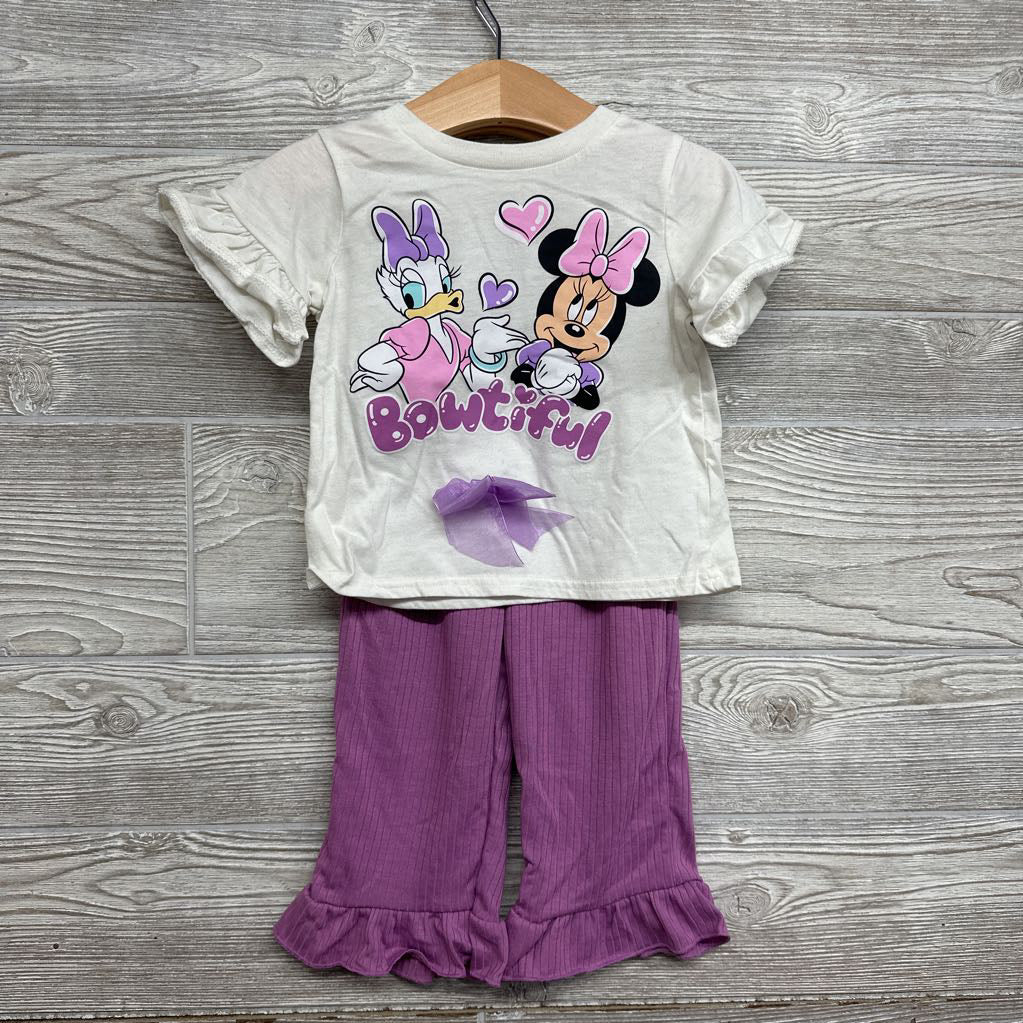 Ruffle Sleeve Shirt Bowtiful & Flare Pants 2t