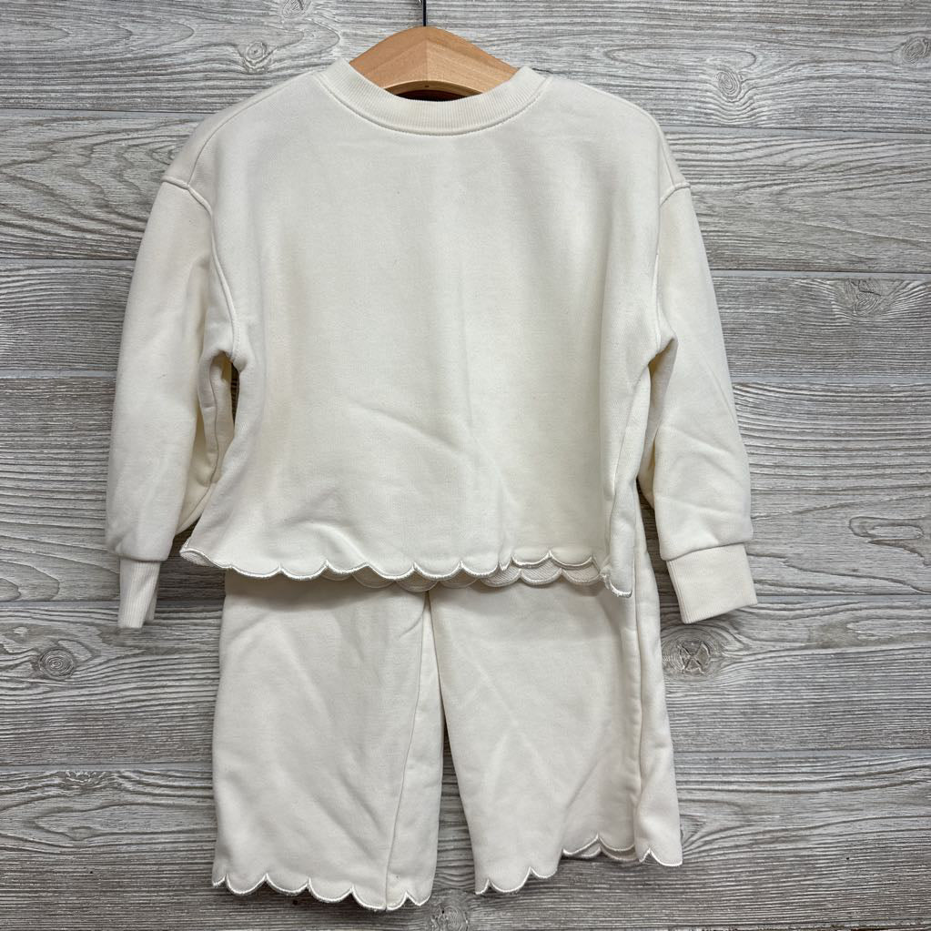Sofia Grainge Crewneck & Pants Scallop Hems 2t