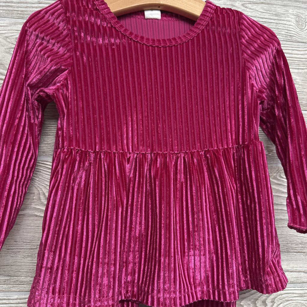 Ribbed Peplum Shirt & Pants 18-24M