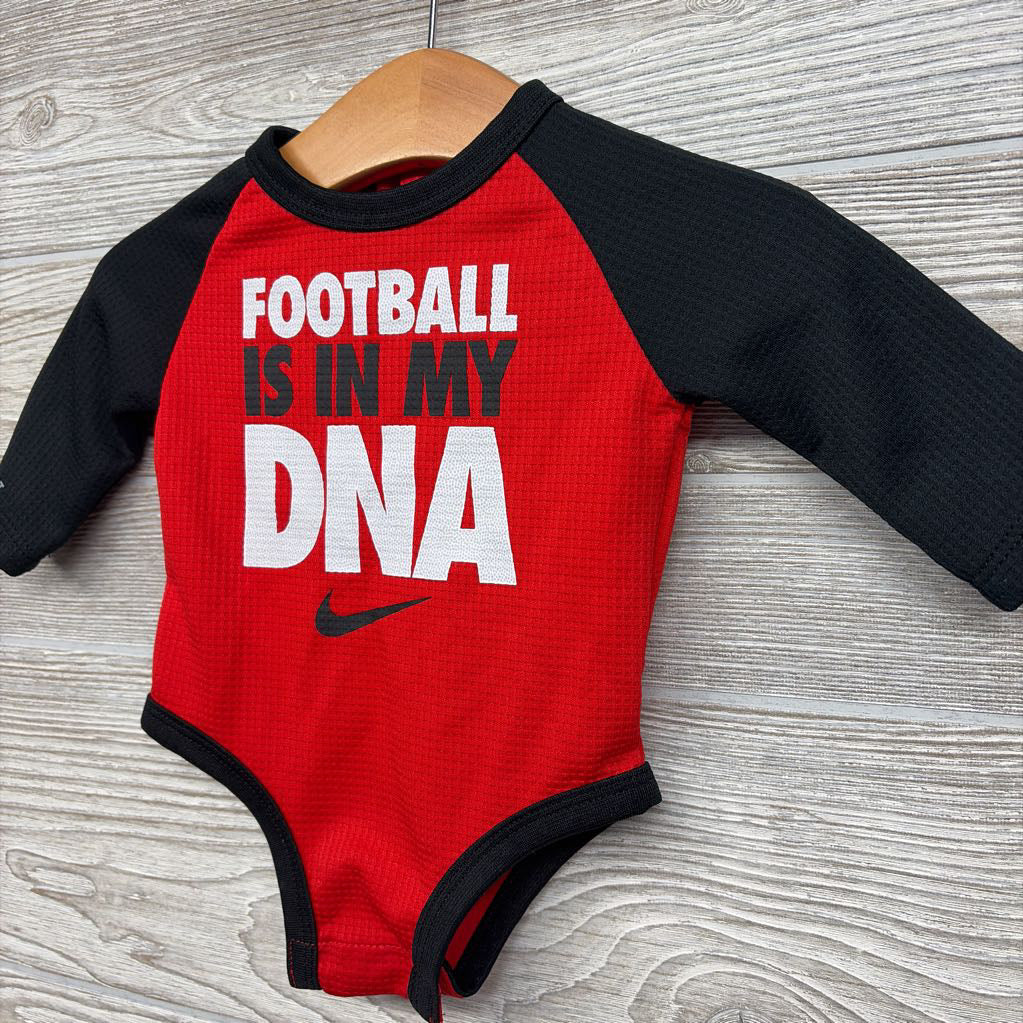 Waffle Knit LS Bodysuit Football Is In My DNA 3M