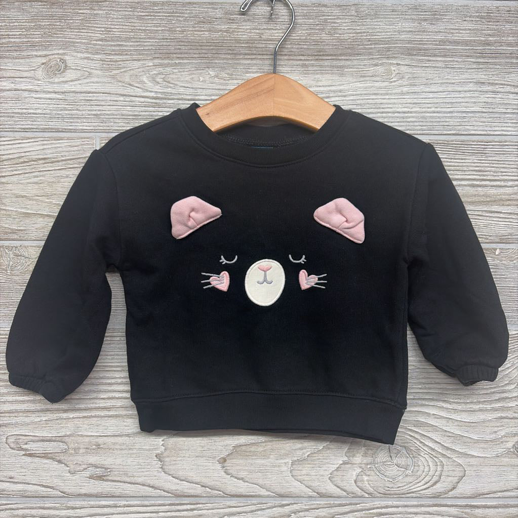 French Terry Crewneck Cat 6-12M