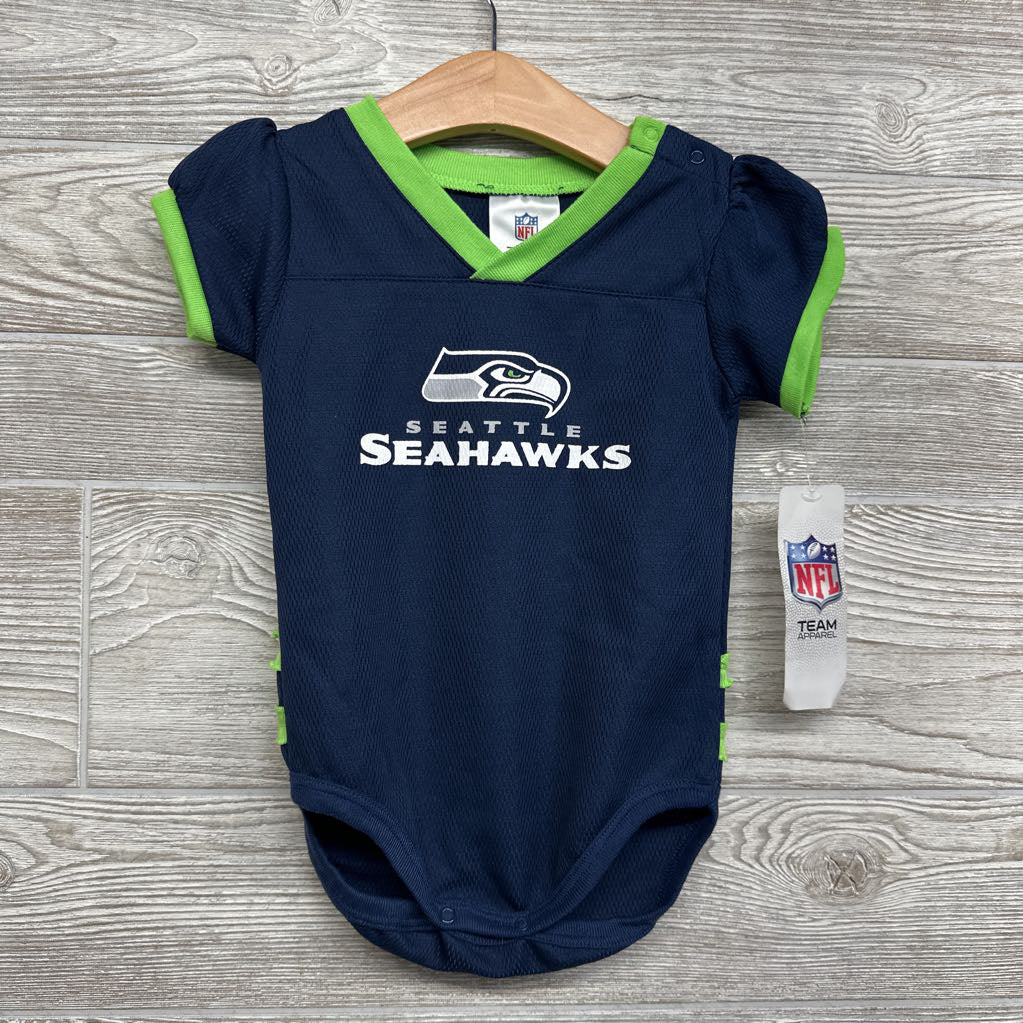 NEW Puff Sleeve Romper Seattle Seahawks 18M