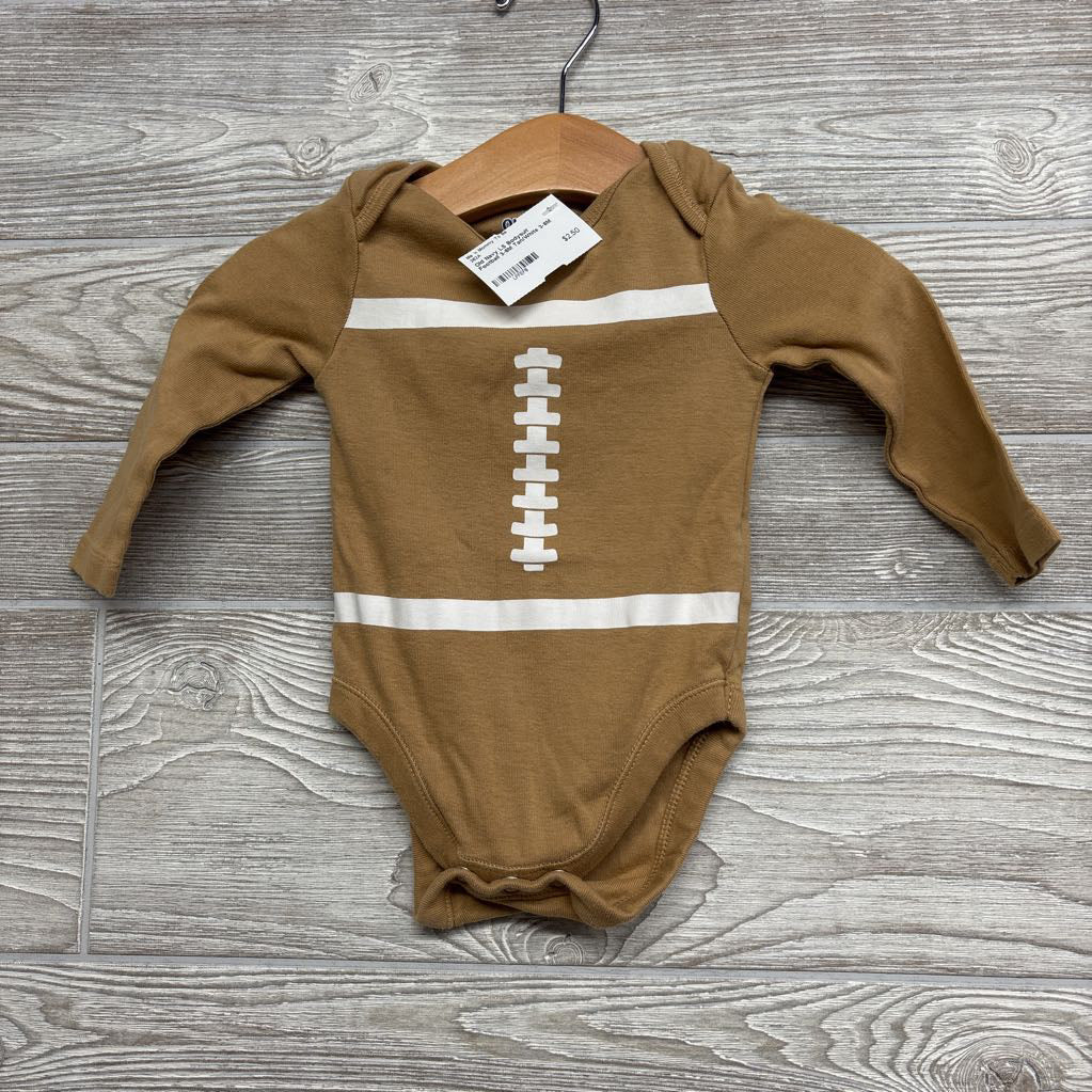 LS Bodysuit Football 3-6M