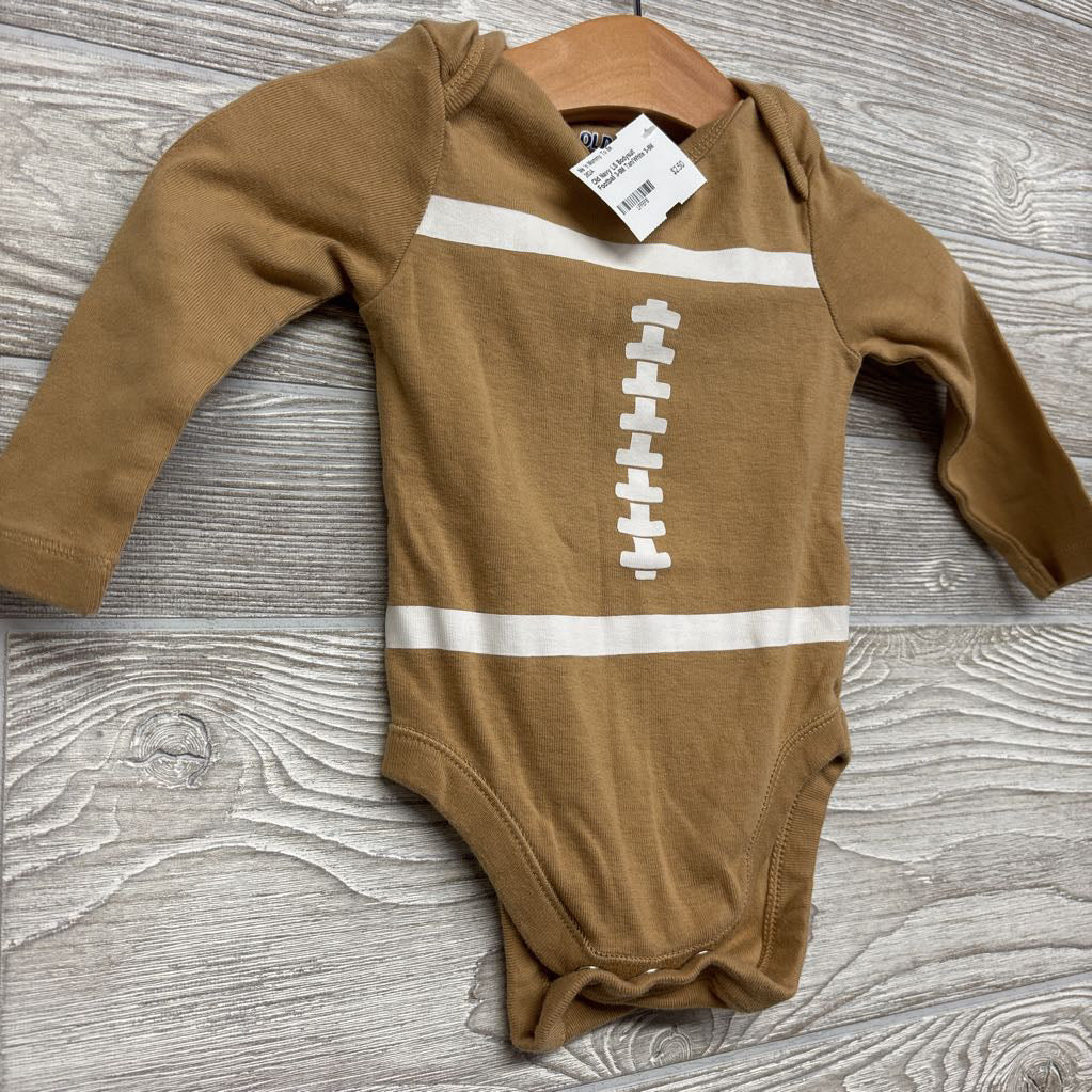 LS Bodysuit Football 3-6M