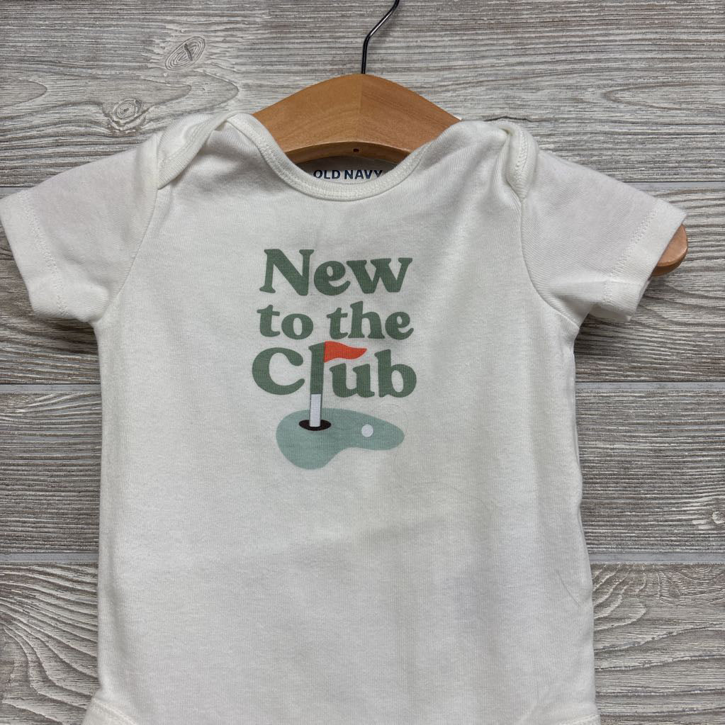 Bodysuit New To The Club 6-12M