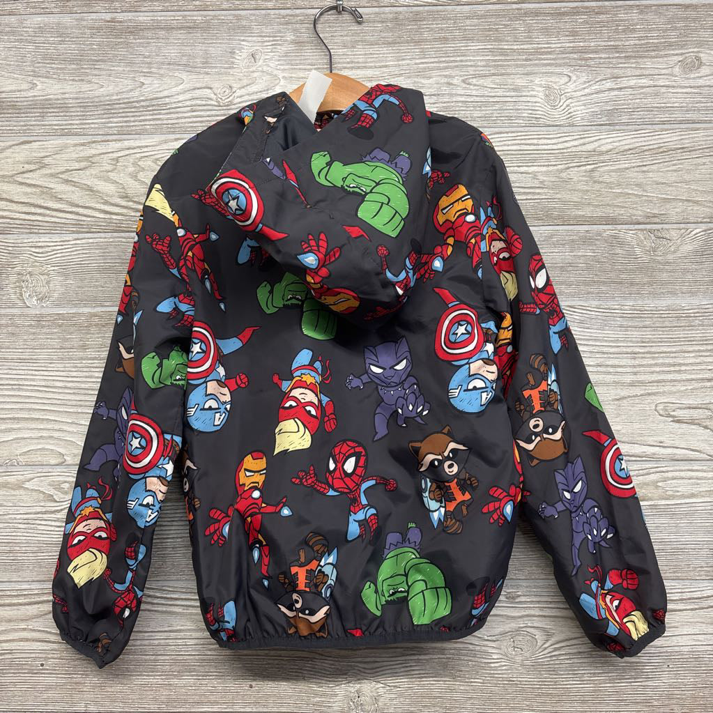 Full Zip Windbreaker Jacket Superheroes 6X-7