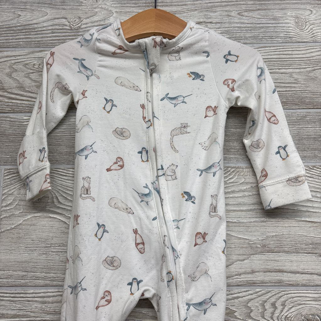 Bamboo Sleeper Narwhals Penguins Seashells 3-6M