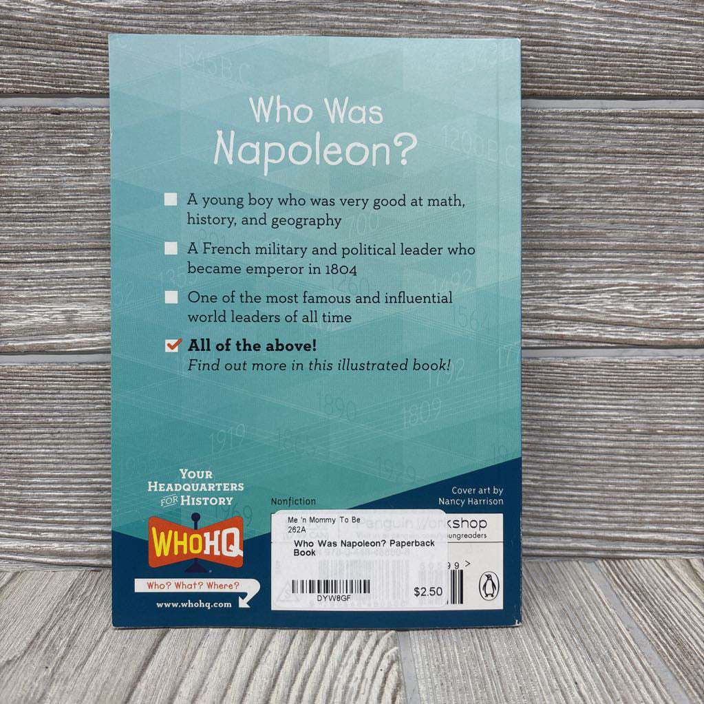Who Was Napoleon? Paperback Book