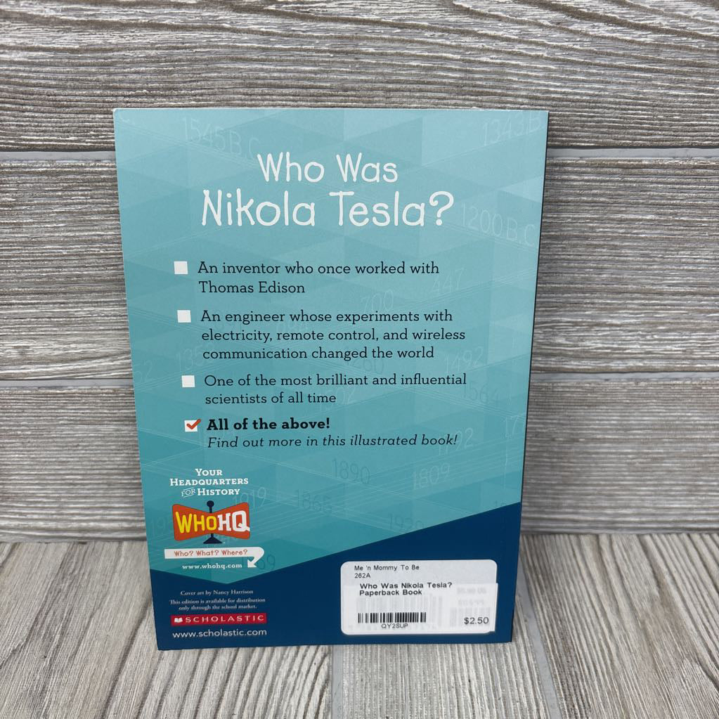 Who Was Nikola Tesla? Paperback Book