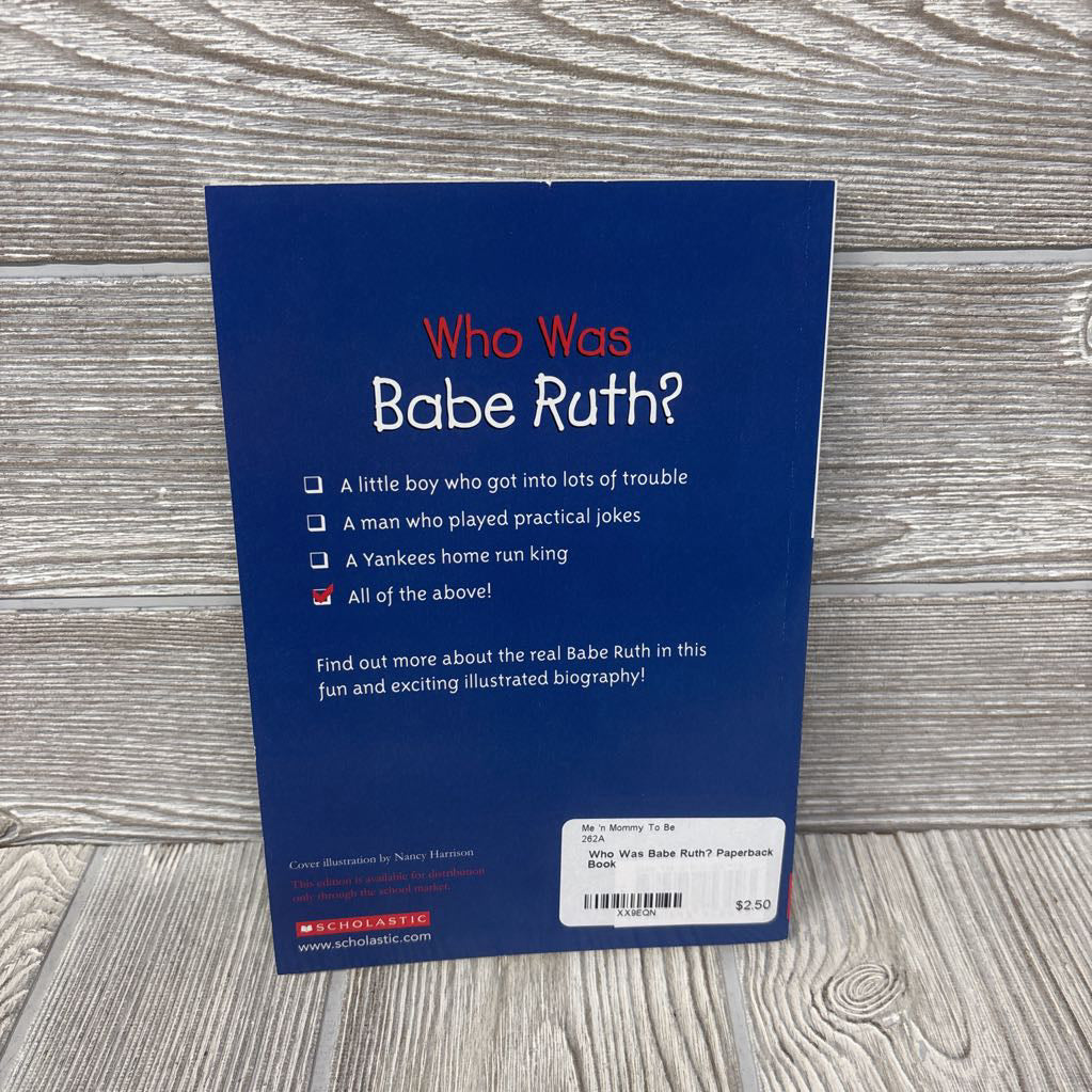 Who Was Babe Ruth? Paperback Book