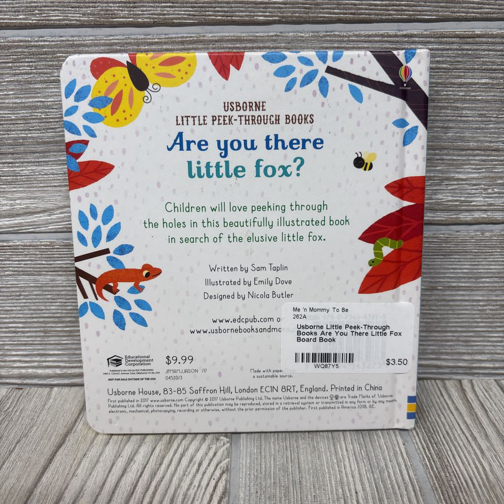 Usborne Little Peek-Through Books Are You There Little Fox Board Book