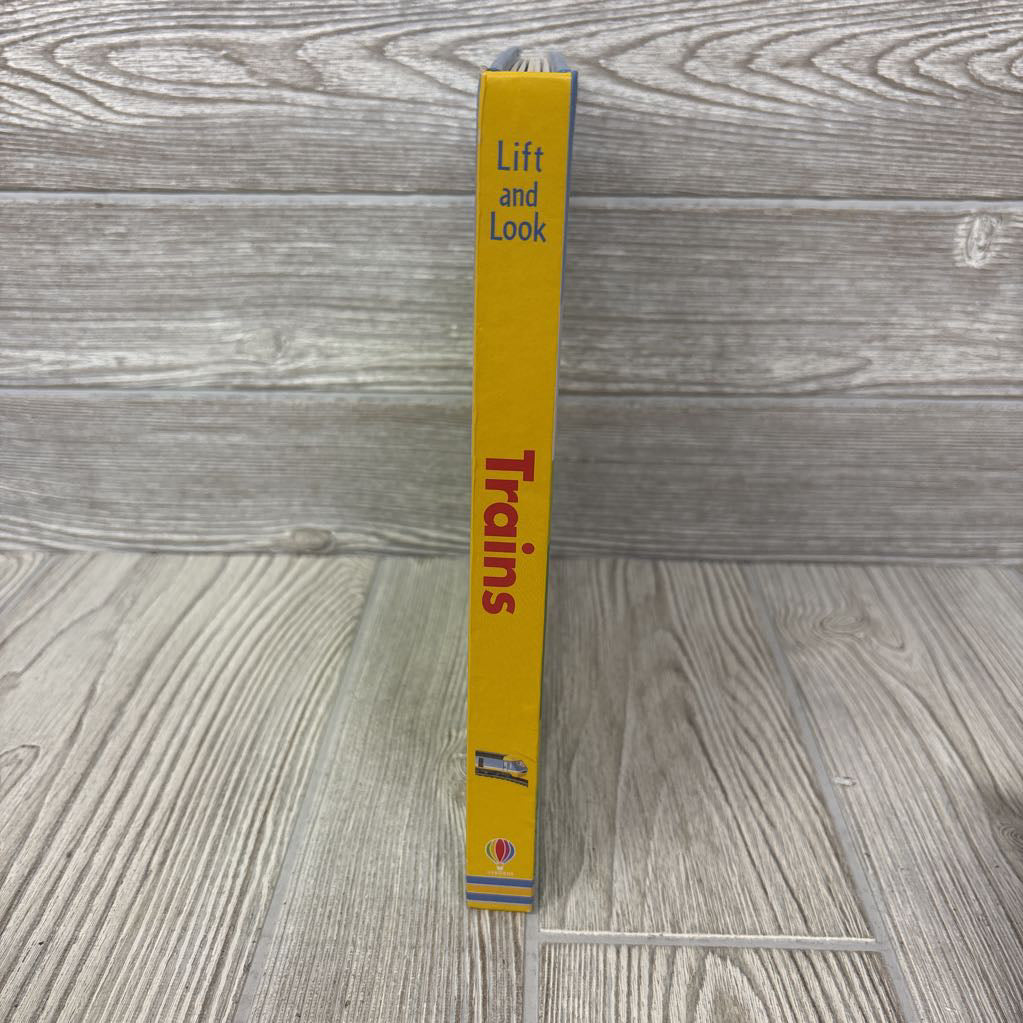 Usborne Lift And Look Trains Board Book