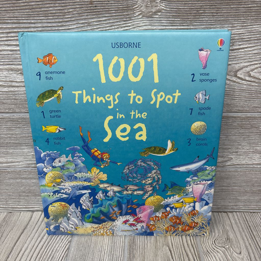 Usborne 1001 Things To Spot In The Sea Hardcover Book