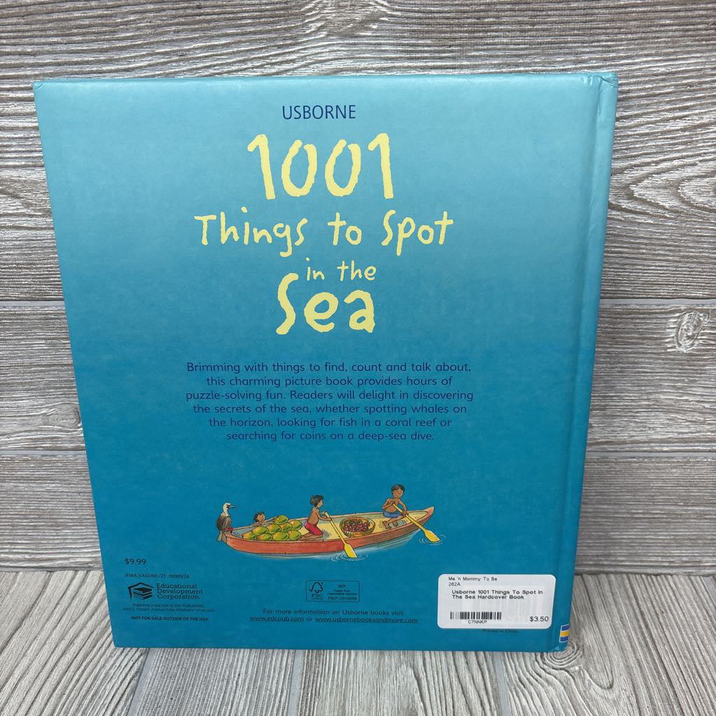 Usborne 1001 Things To Spot In The Sea Hardcover Book