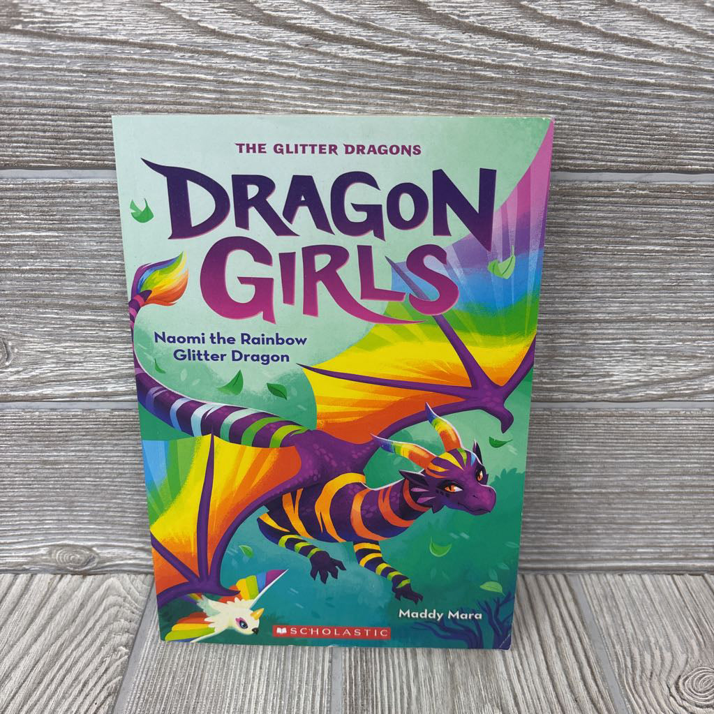 Dragon Girls Naomi The Rainbow Glitter Dragon Paperback Book