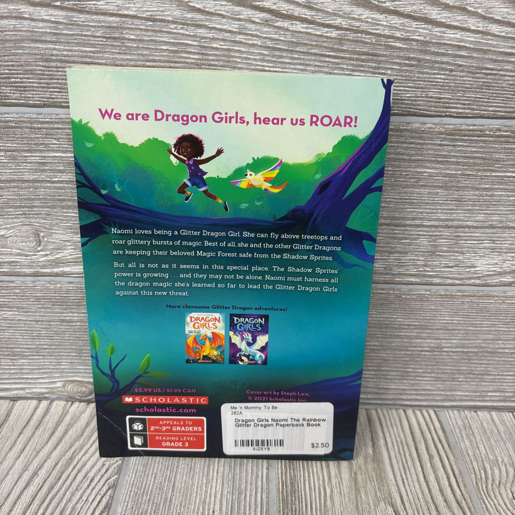 Dragon Girls Naomi The Rainbow Glitter Dragon Paperback Book
