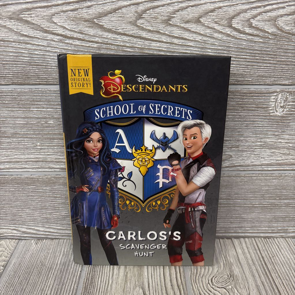 Descendants School Of Secrets Carlos's Scavenger Hunt Hardcover Book