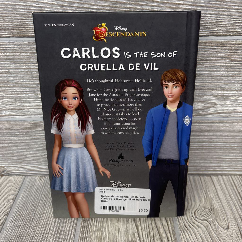 Descendants School Of Secrets Carlos's Scavenger Hunt Hardcover Book