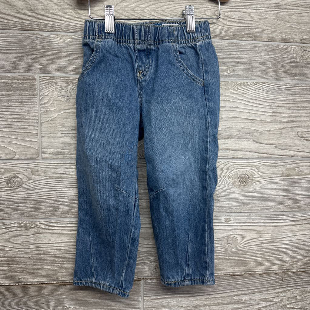 Pull On Barrel Leg Jeans 3T