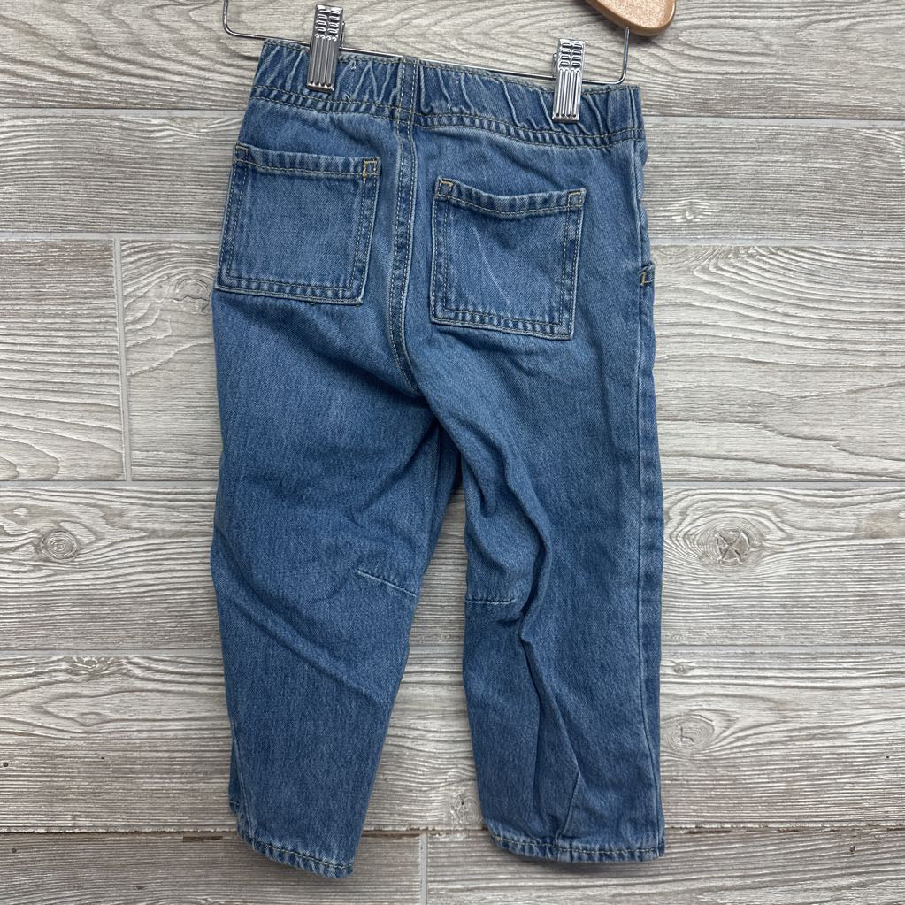 Pull On Barrel Leg Jeans 3T