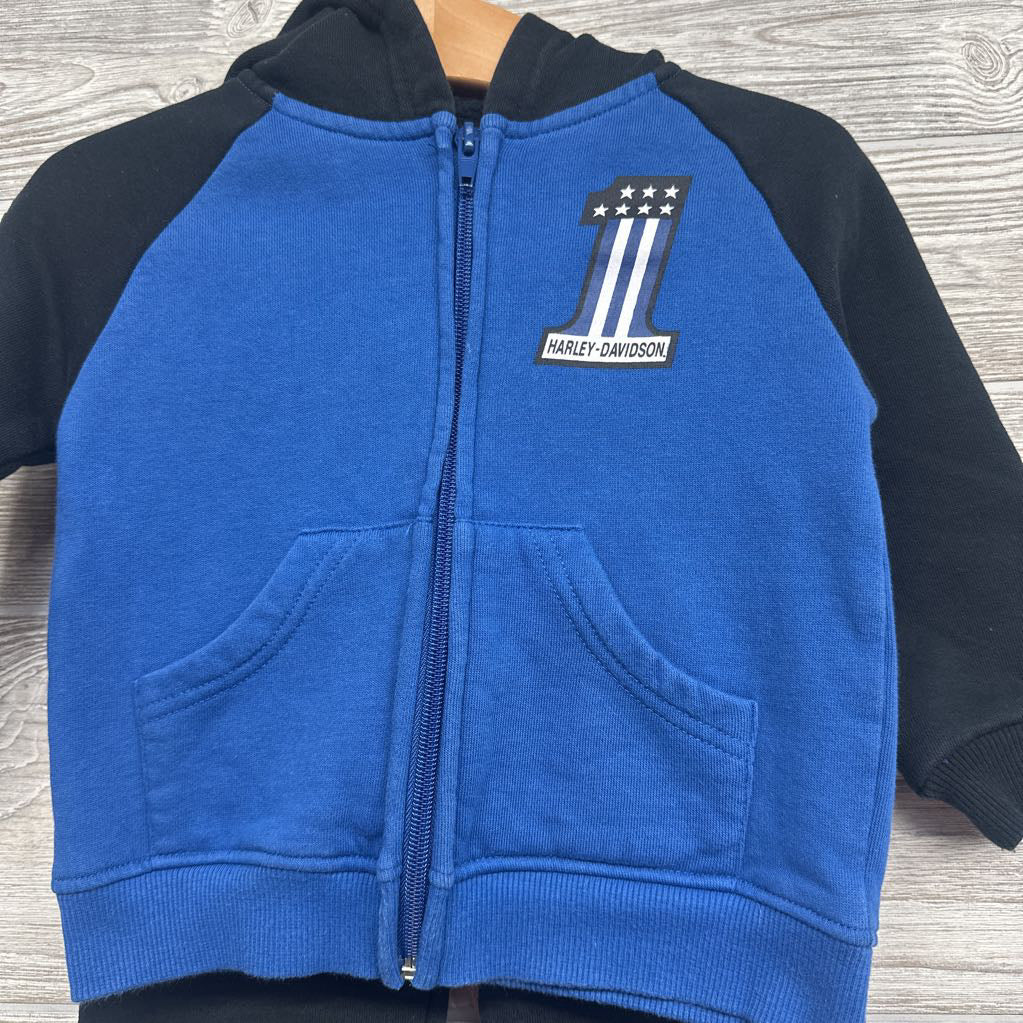 Full Zip Hoodie 1 Flag & Jogger Sweatpants 18-24M