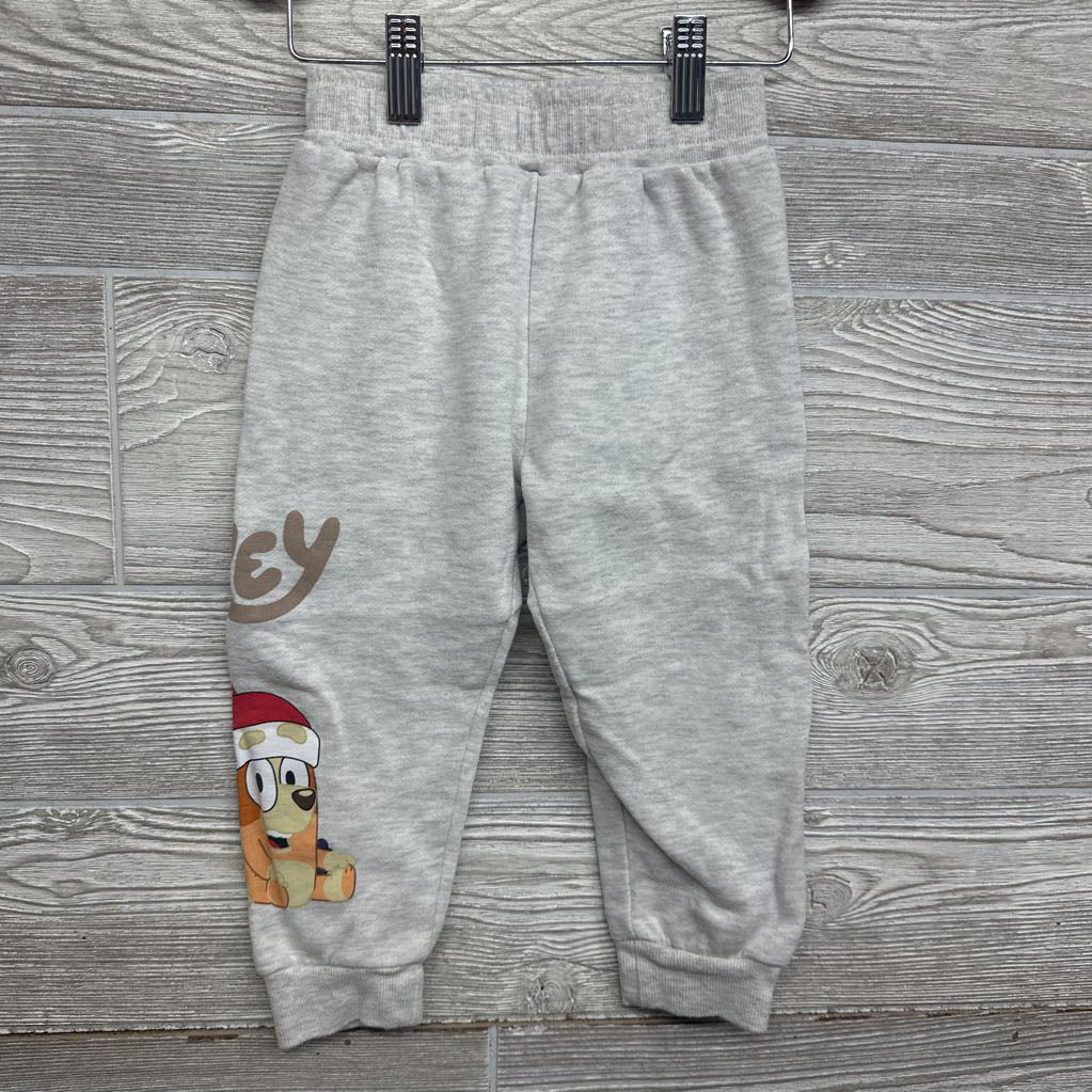 Crewneck Gift & Jogger Sweatpants Santa Hats 3T