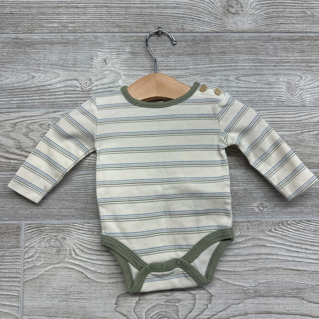 3 Pk LS Bodysuits Daddy & Me, Stripes & Dinosaurs 0-3M