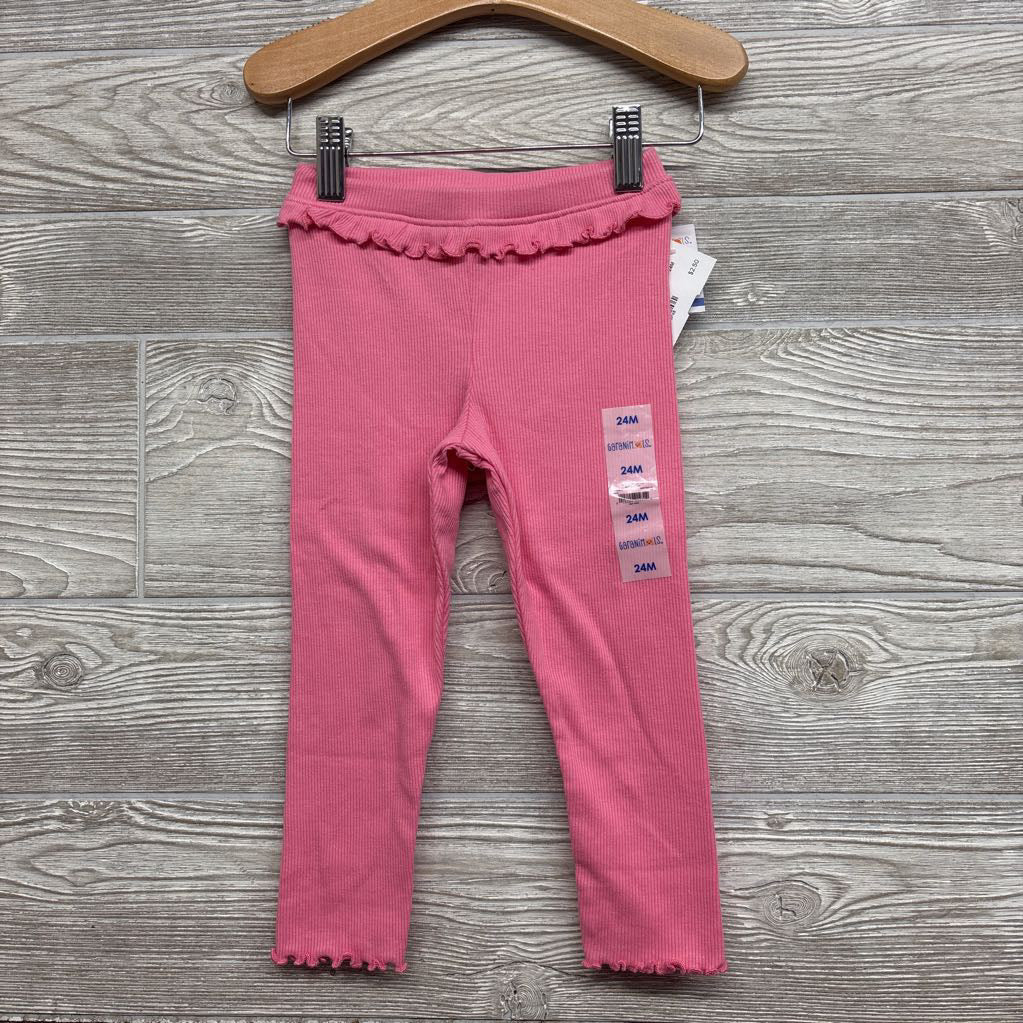 NEW Ribbed Leggings Ruffle 24M