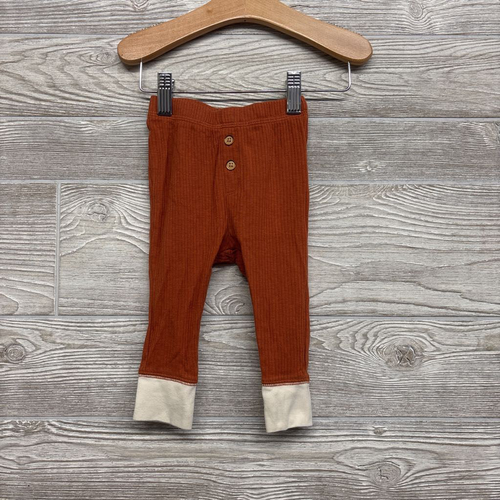 LS Ribbed Henley Shirt & Pants 6-9M