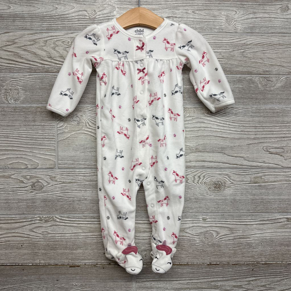 Blanket Sleeper Unicorns Flowers 6-9M