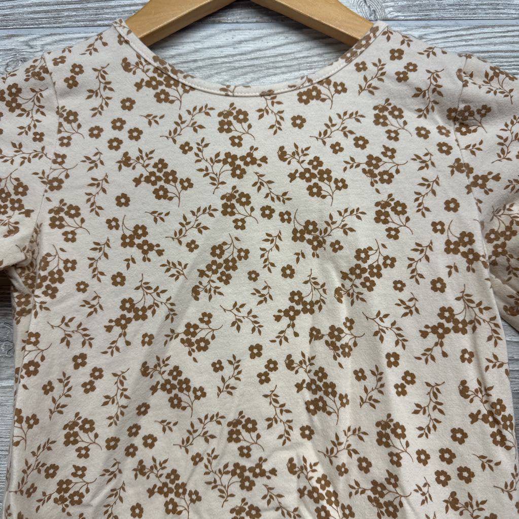 Button Up Faux Suede Jumper & LS Shirt Flowers 7