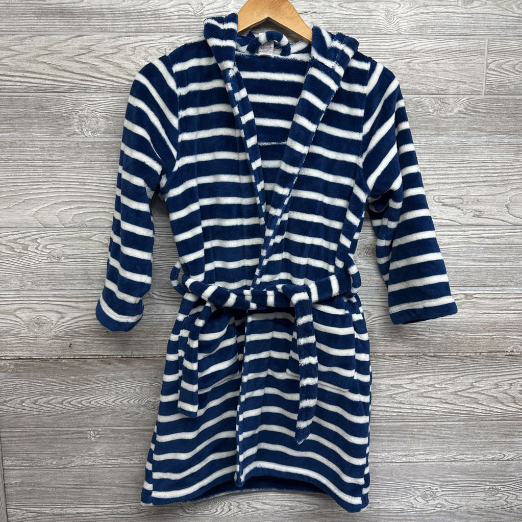 Plush Bath Robe Stripes 7-8