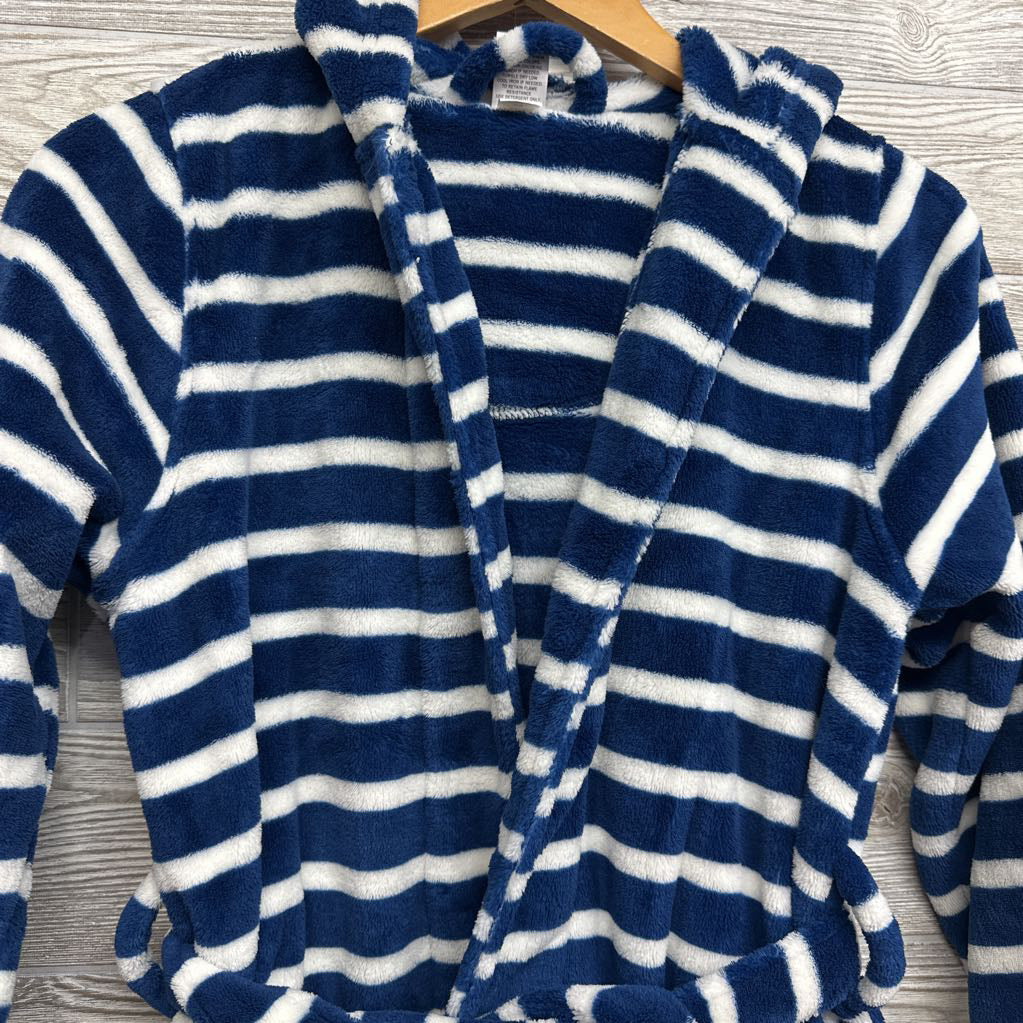 Plush Bath Robe Stripes 7-8