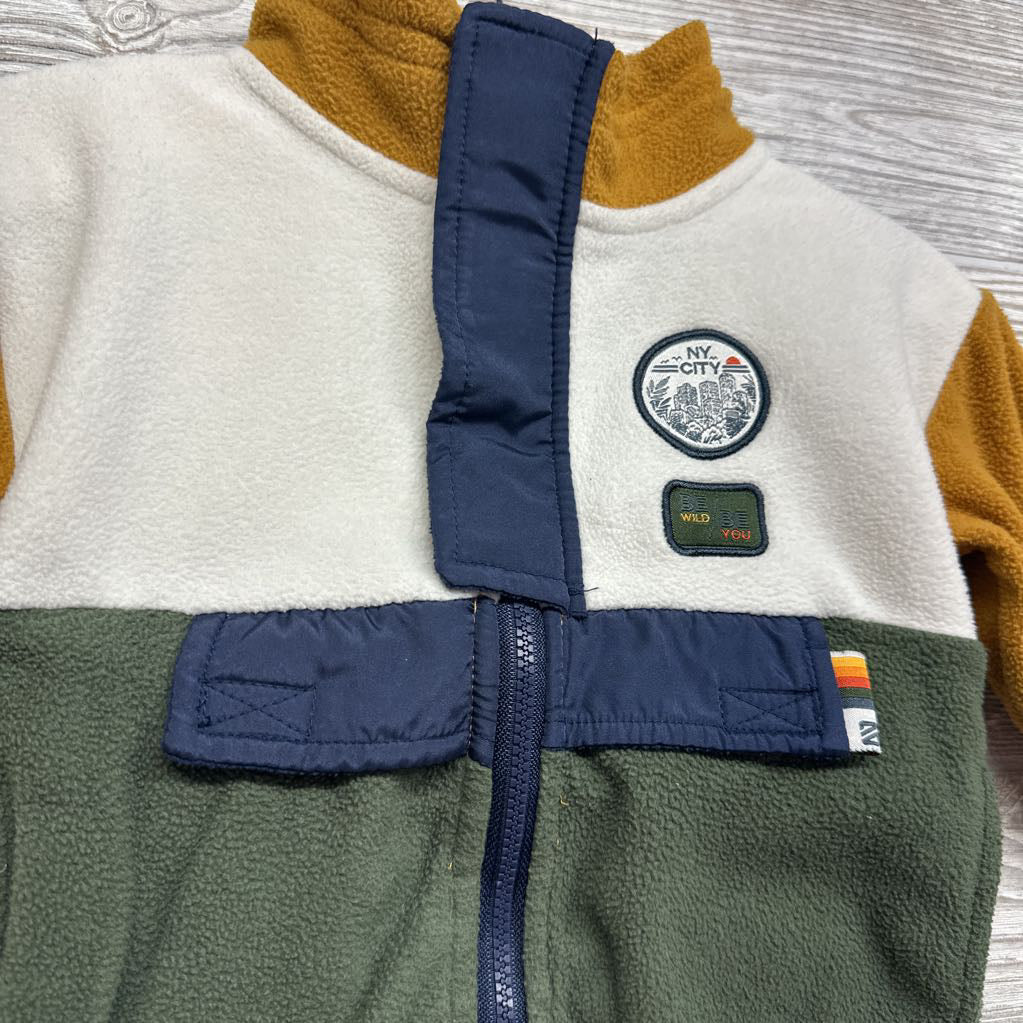 Full Zip Fleece Pullover NY City Be You 12M